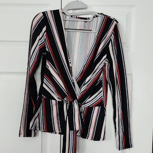 No Boundaries Multicolor Striped Top